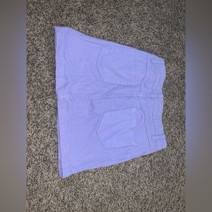 Purple denim skirt